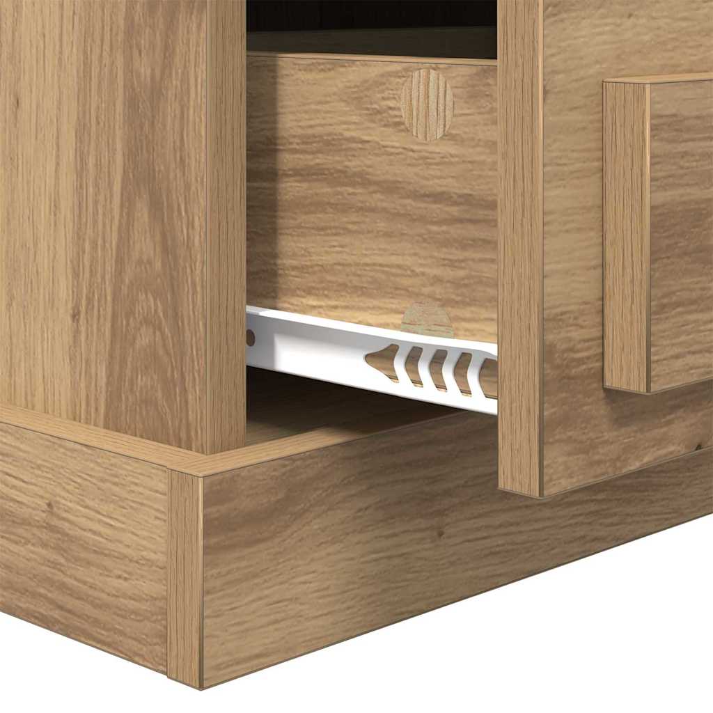 Nachttisch 2 pcs Artisan-Eiche 43 x 36 x 60 cm Holzwerkstoff