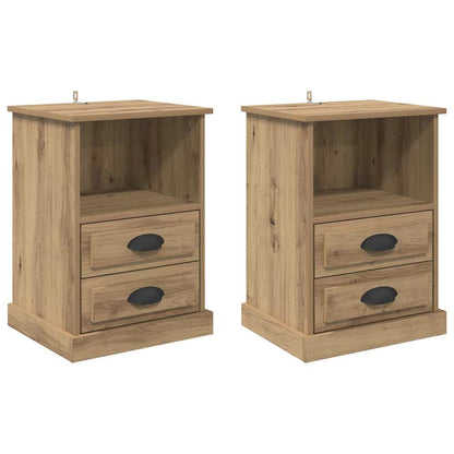 Nachttisch 2 pcs Artisan-Eiche 43 x 36 x 60 cm Holzwerkstoff
