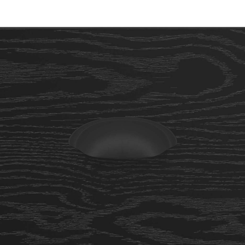 Nachttisch 2 pcs Schwarz Eichen-Optik 43 x 36 x 60 cm