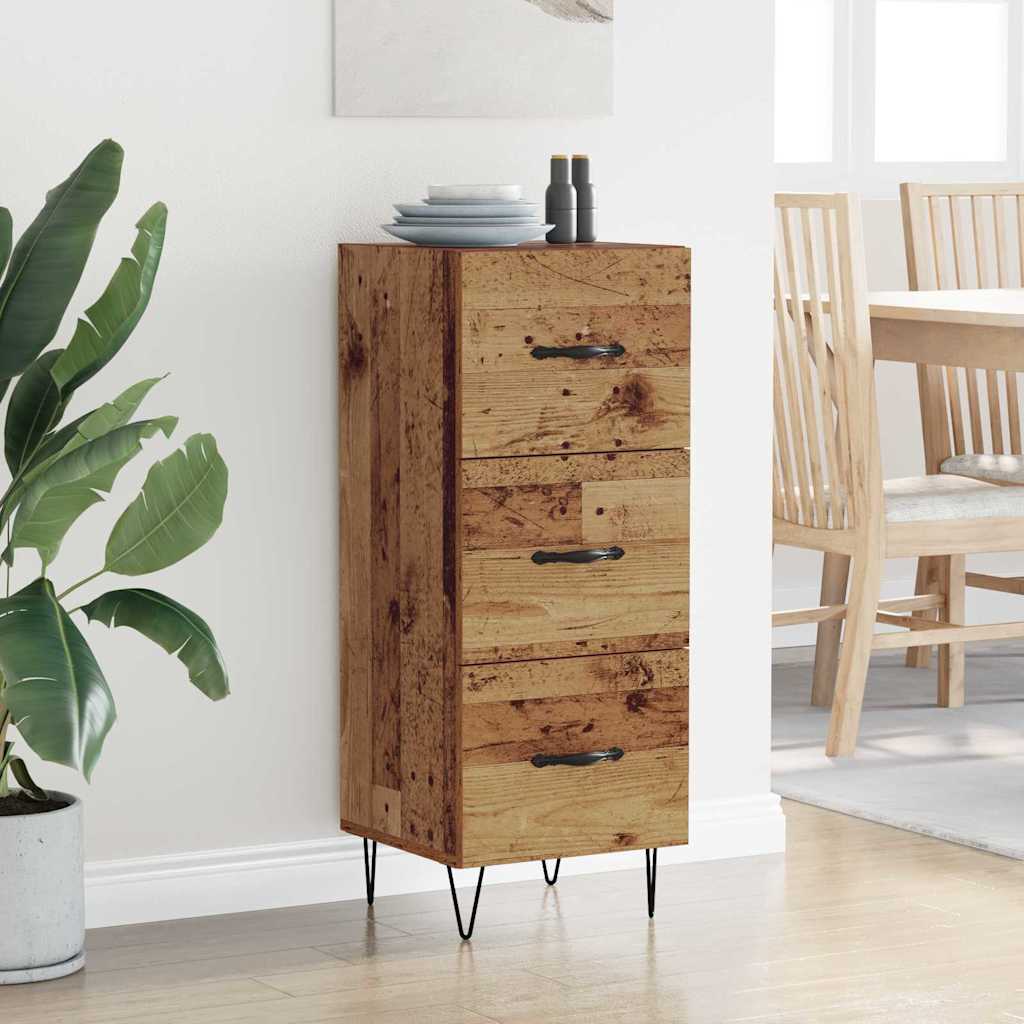 Sideboard Altholz 34 x 34,5 x 90 cm Holzwerkstoff