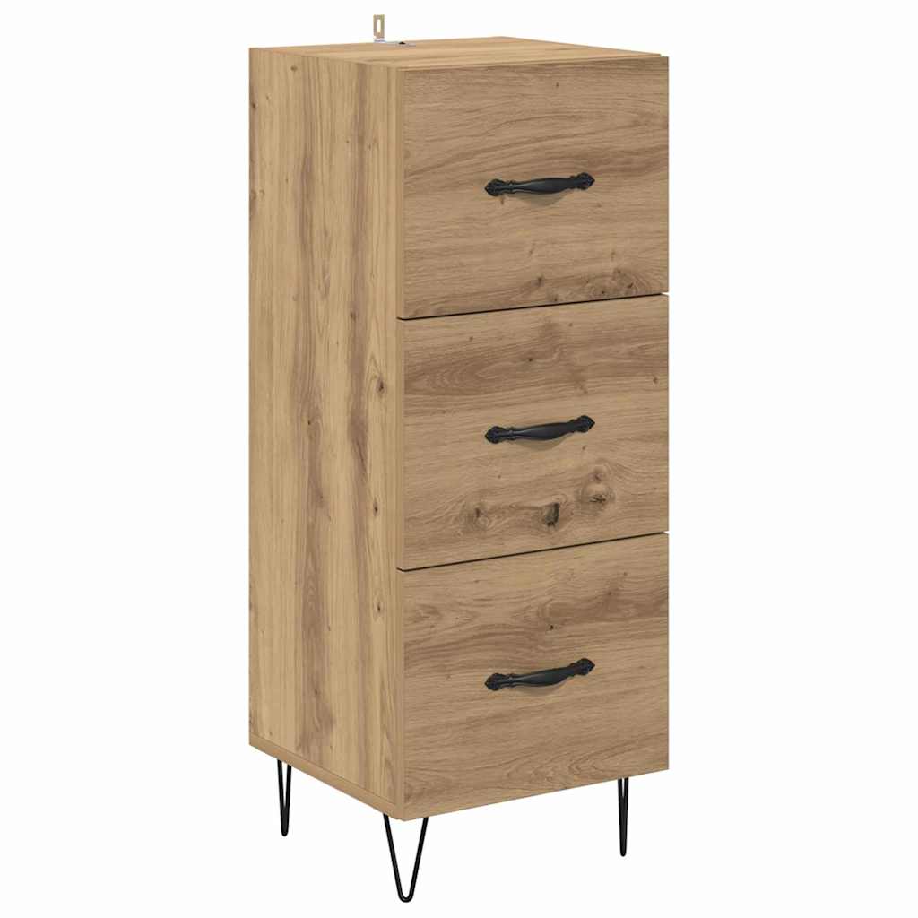 Sideboard Artisan-Eiche 34 x 34,5 x 90 cm Holzwerkstoff