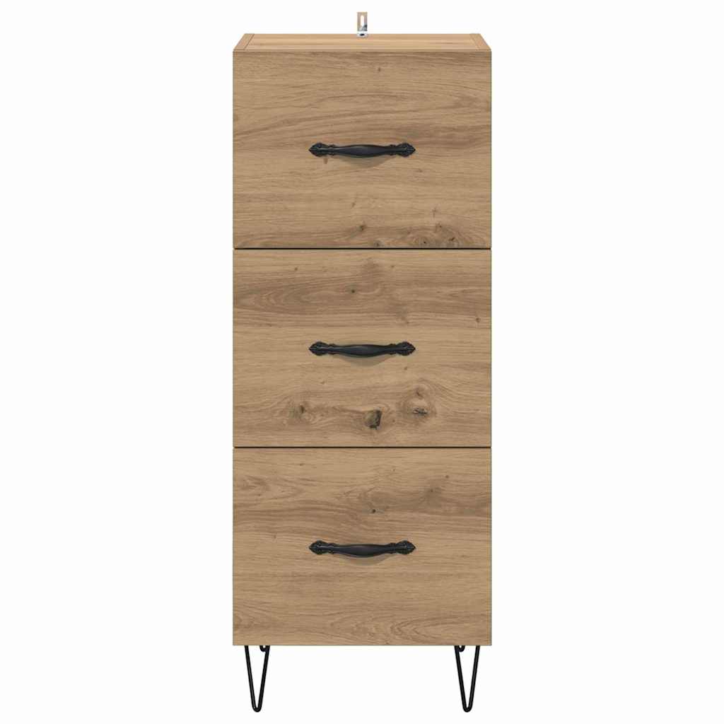 Sideboard Artisan-Eiche 34 x 34,5 x 90 cm Holzwerkstoff