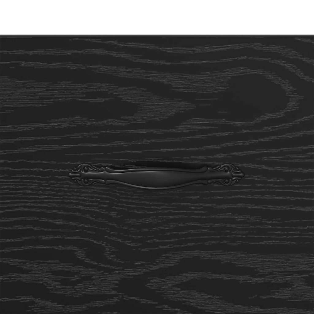 Sideboard Schwarz Eichen-Optik 34 x 34,5 x 90 cm Holzwerkstoff