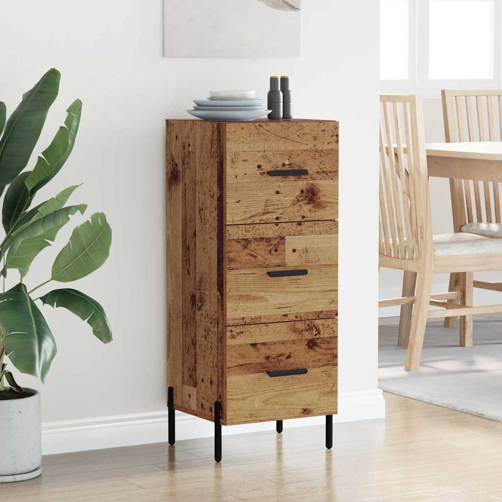 Sideboard Altholz 34 x 34,5 x 90 cm Holzwerkstoff