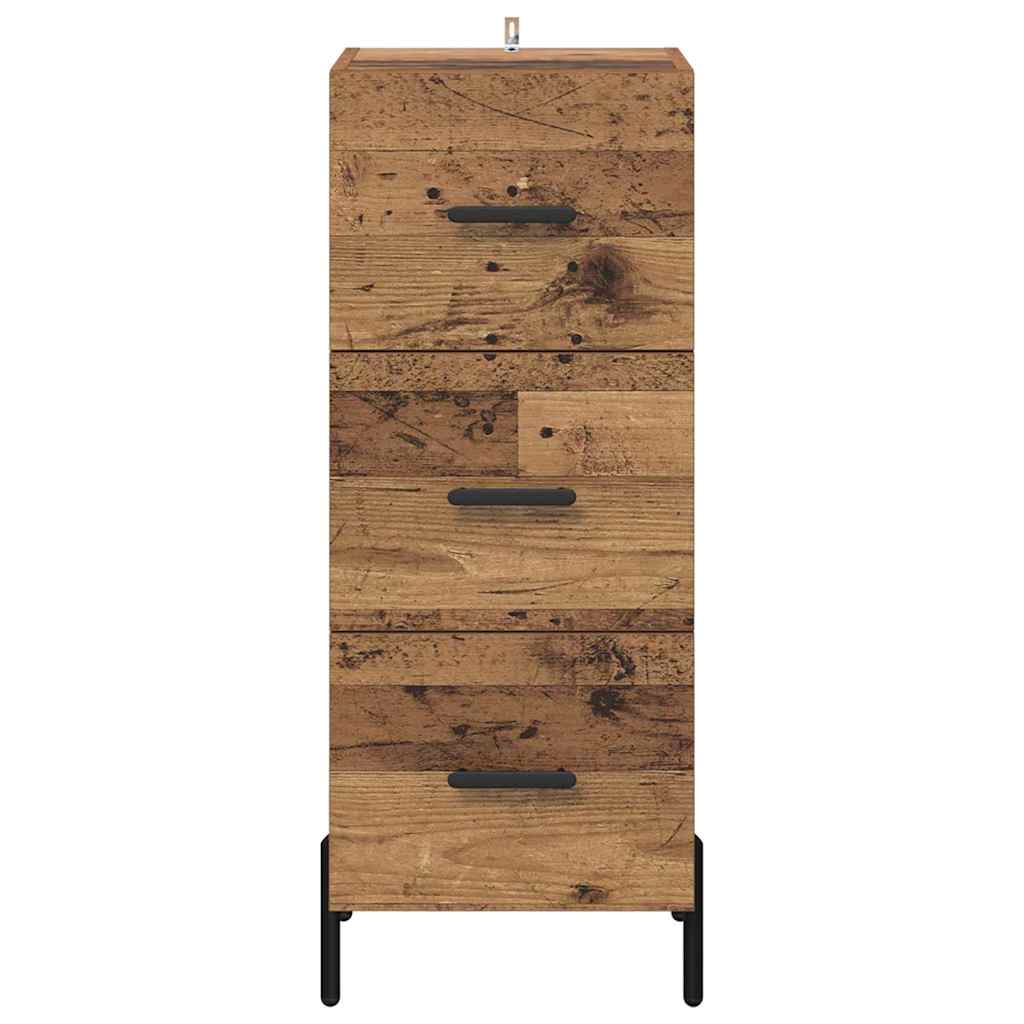 Sideboard Altholz 34 x 34,5 x 90 cm Holzwerkstoff