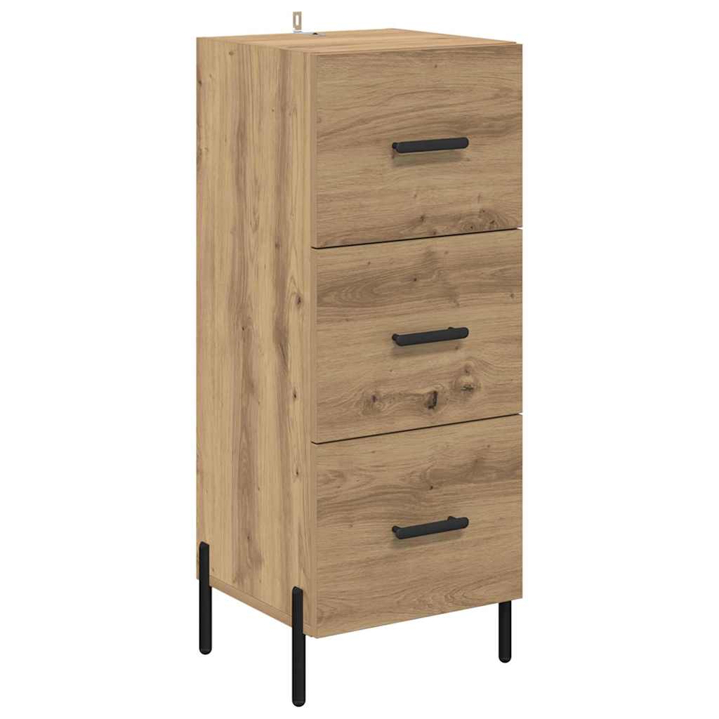 Sideboard Artisan-Eiche 34 x 34,5 x 90 cm Holzwerkstoff