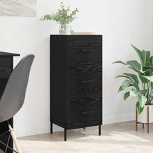 Sideboard Schwarz Eichen-Optik 34 x 34,5 x 90 cm Holzwerkstoff
