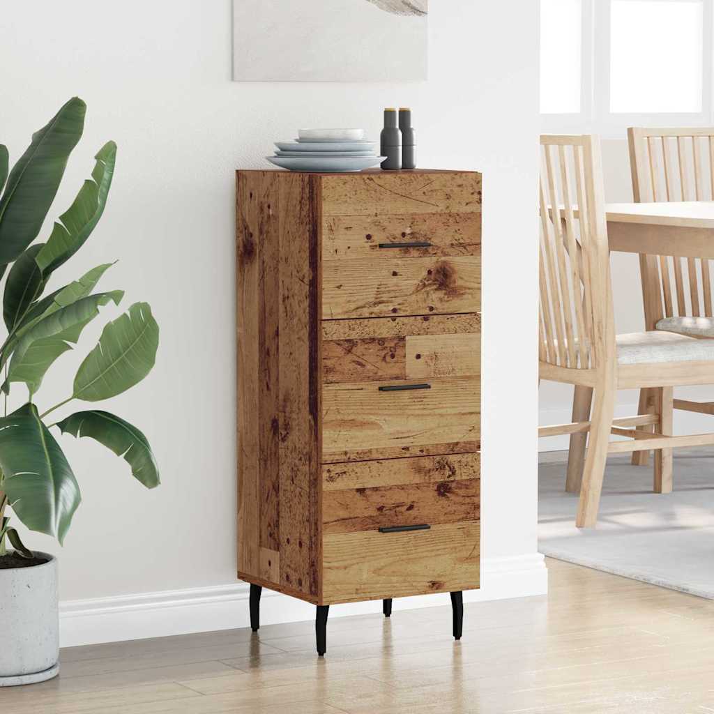 Sideboard Altholz 34 x 34,5 x 90 cm Holzwerkstoff