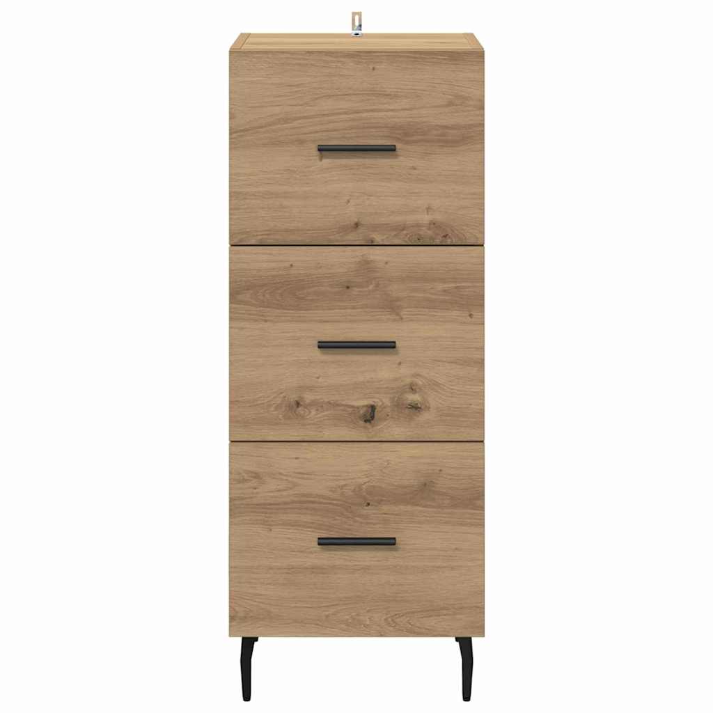 Sideboard Artisan-Eiche 34 x 34,5 x 90 cm Holzwerkstoff
