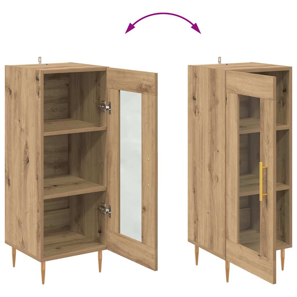 Sideboard Artisan-Eiche 34 x 34,5 x 90 cm Holzwerkstoff