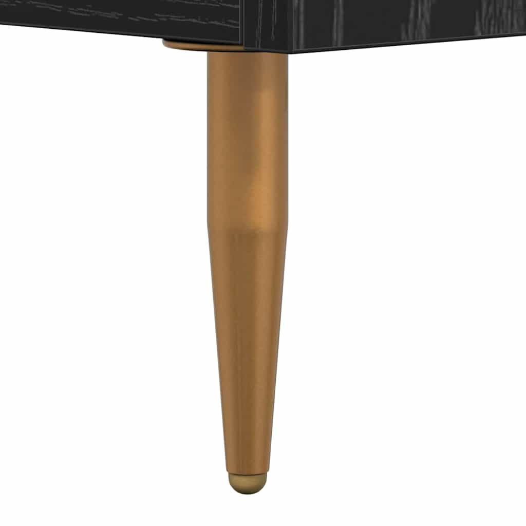 Sideboard Schwarz Eichen-Optik 34 x 34,5 x 90 cm Holzwerkstoff