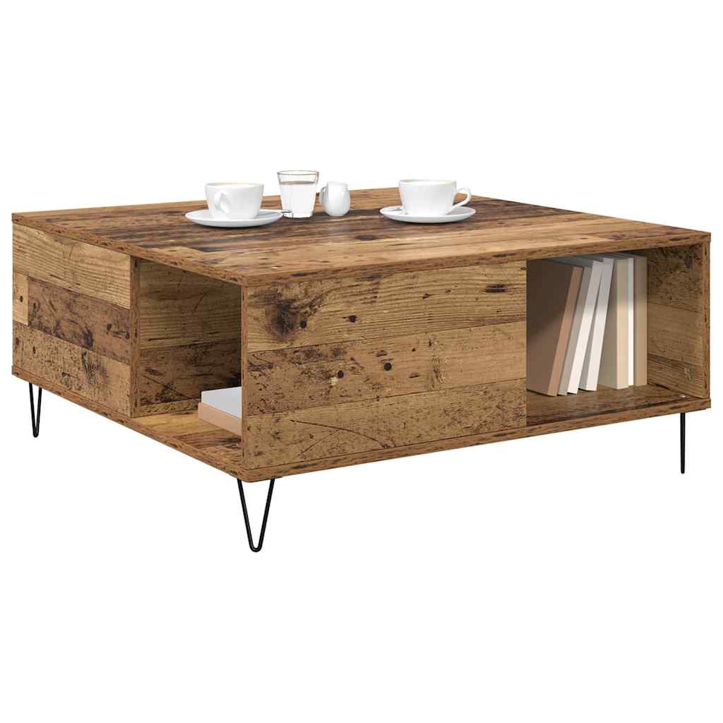 Couchtisch Altholz 80 x 80 x 36.5 cm Holzwerkstoff