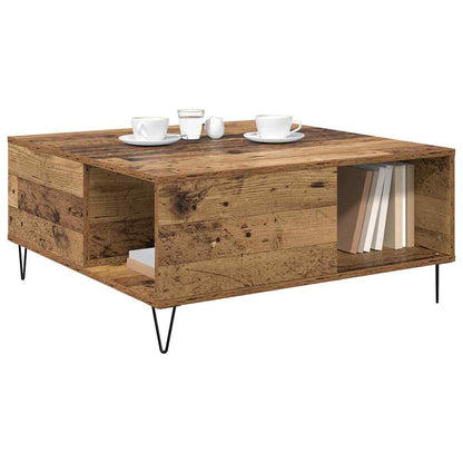 Couchtisch Altholz 80 x 80 x 36.5 cm Holzwerkstoff