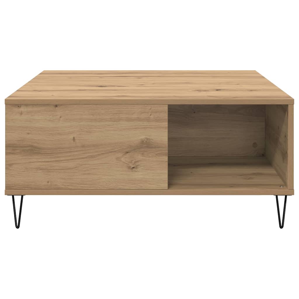 Couchtisch Artisan-Eiche 80 x 80 x 36.5 cm Holzwerkstoff