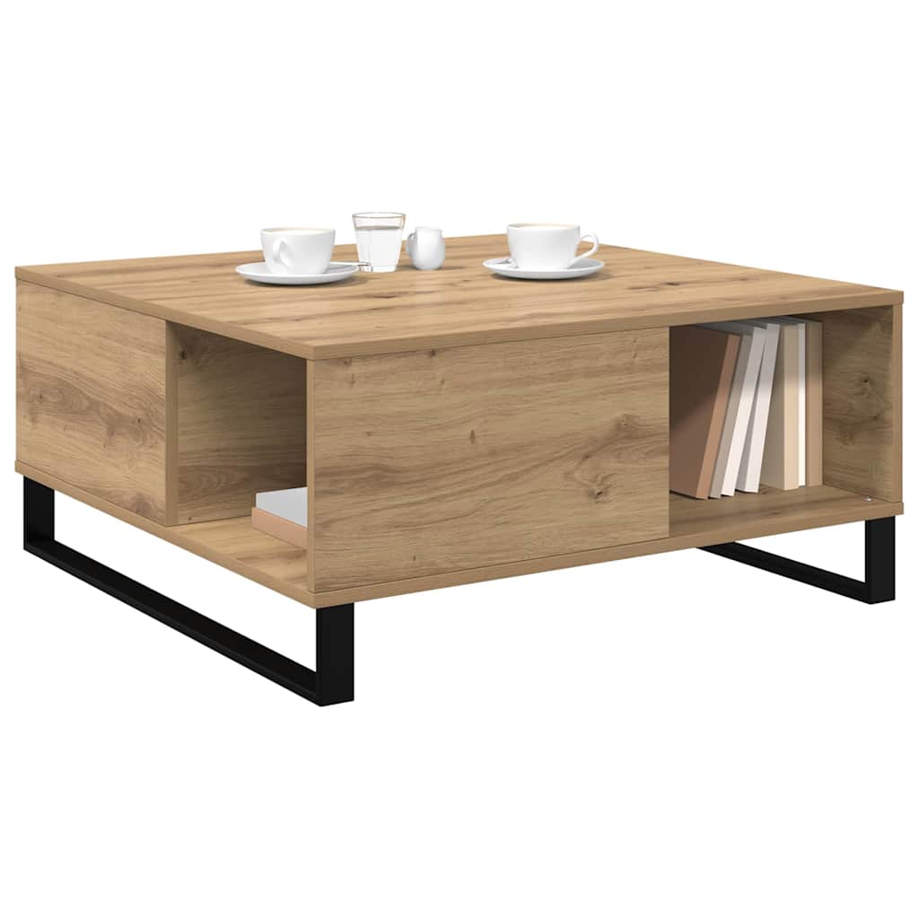 Couchtisch Artisan-Eiche 80 x 80 x 36.5 cm Holzwerkstoff