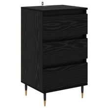 Sideboard Schwarz Eichen-Optik 35 x 40 x 70 cm Holzwerkstoff