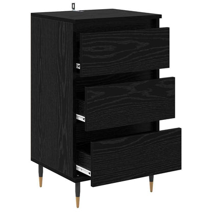 Sideboard Schwarz Eichen-Optik 35 x 40 x 70 cm Holzwerkstoff