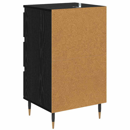 Sideboard Schwarz Eichen-Optik 35 x 40 x 70 cm Holzwerkstoff