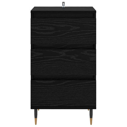 Sideboard Schwarz Eichen-Optik 35 x 40 x 70 cm Holzwerkstoff