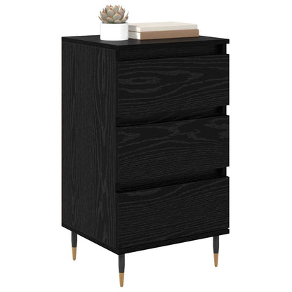 Sideboard Schwarz Eichen-Optik 35 x 40 x 70 cm Holzwerkstoff