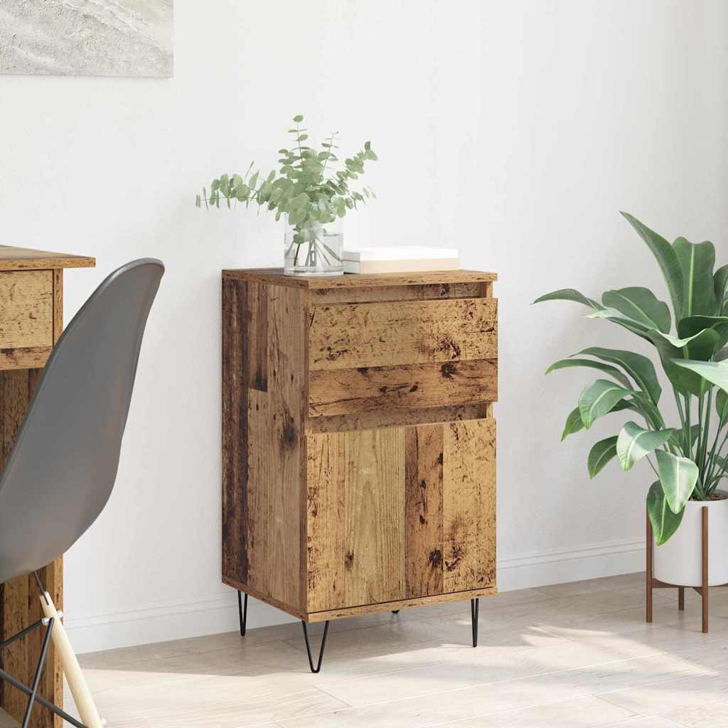 Sideboard mit Schubladen Altholz 35 x 40 x 70 cm Holzwerkstoff
