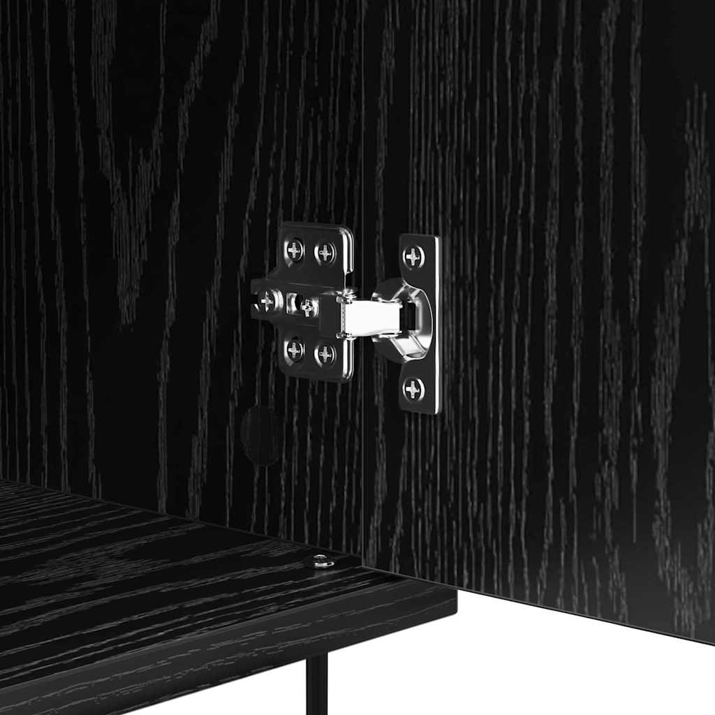 Sideboard Schwarz Eichen-Optik 35 x 40 x 70 cm Holzwerkstoff