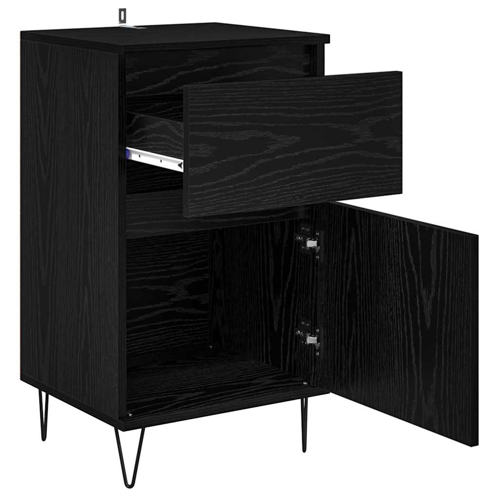 Sideboard Schwarz Eichen-Optik 35 x 40 x 70 cm Holzwerkstoff