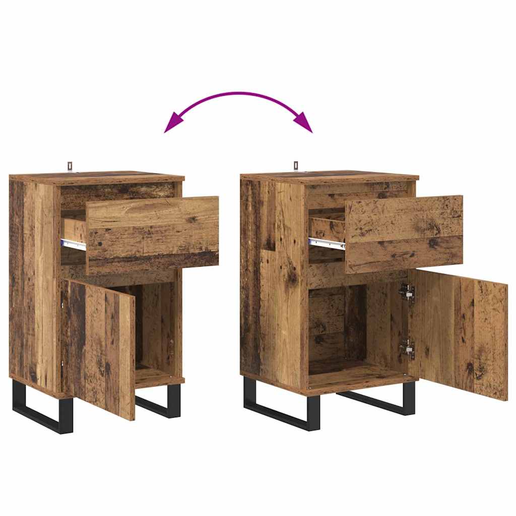 Sideboard mit Schubladen Altholz 35 x 40 x 70 cm Holzwerkstoff