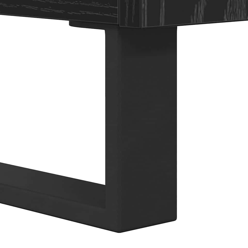 Sideboard Schwarz Eichen-Optik 35 x 40 x 70 cm Holzwerkstoff