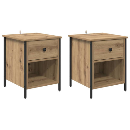 Nachttisch 2 pcs Artisan-Eiche 40 x 42 x 50 cm Holzwerkstoff