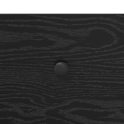 Nachttisch 2 pcs Schwarz Eichen-Optik 40 x 42 x 50 cm