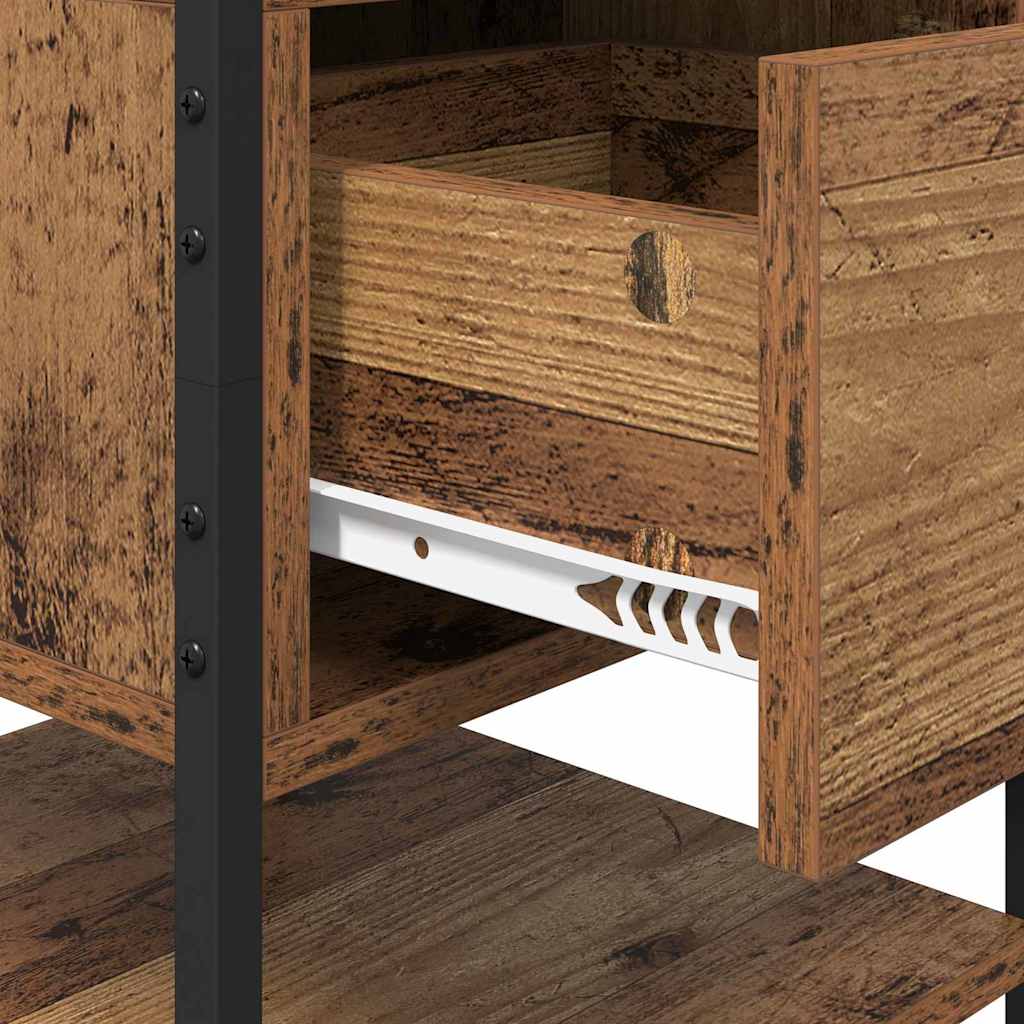 Nachttisch 2 pcs Altholz 40 x 42 x 56 cm Holzwerkstoff