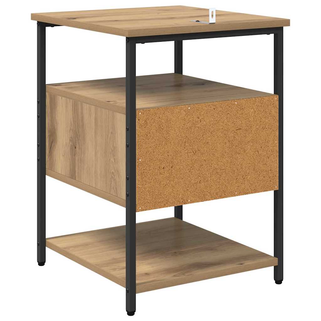 Nachttisch Eiche handwerklich 40 x 42 x 56 cm Holzwerkstoff