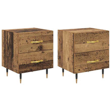 Nachttisch 2 pcs Altholz 40 x 35 x 47,5 cm Holzwerkstoff