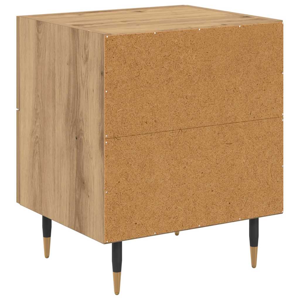 Nachttisch 2 pcs Artisan-Eiche 40 x 35 x 47,5 cm Holzwerkstoff