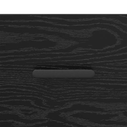 Nachttisch 2 pcs Schwarz Eichen-Optik 40 x 35 x 47,5 cm