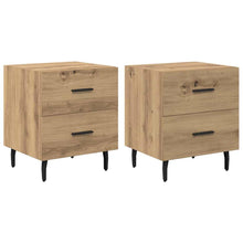 Nachttisch 2 pcs Artisan-Eiche 40 x 35 x 47,5 cm Holzwerkstoff