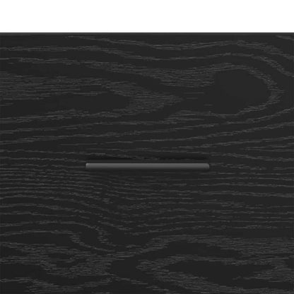 Nachttisch Schwarz Eichen-Optik 40 x 35 x 47,5 cm Holzwerkstoff