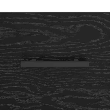 Nachttische 2 pcs Schwarz Eichen-Optik 40 x 35 x 47,5 cm