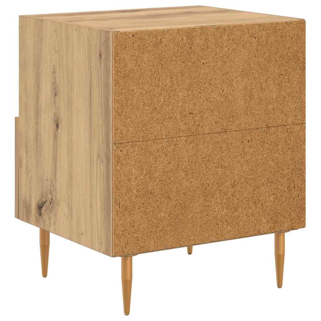Nachttisch 2 pcs Braun 40 x 35 x 47,5 cm Holzwerkstoff