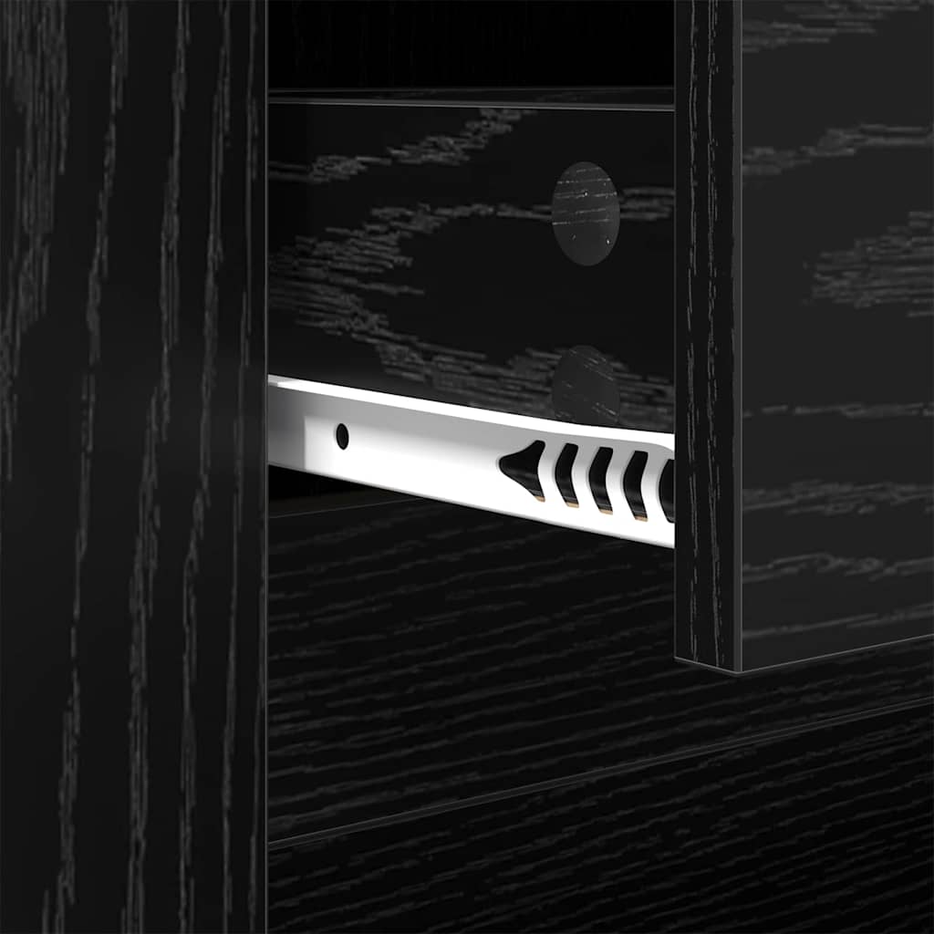 Couchtisch Schwarz Eichen-Optik 102 x 44,5 x 50 cm