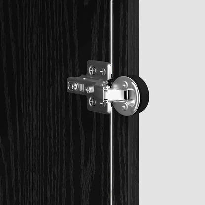 Sideboard Schwarz Eichen-Optik 35 x 37 x 76 cm Holzwerkstoff