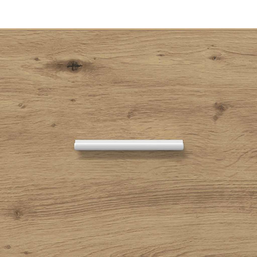 Sideboard Schwarz Eichen-Optik 42,5 x 40 x 93 cm Holzwerkstoff