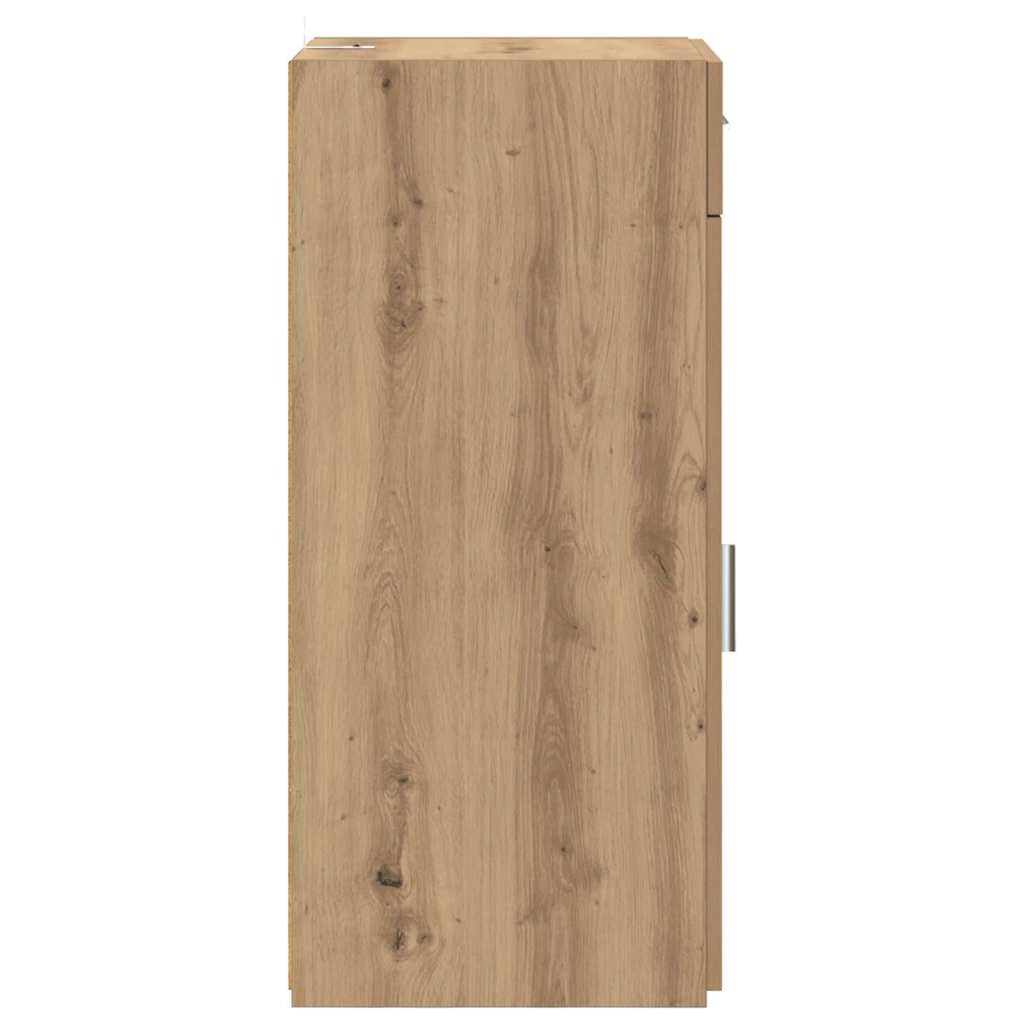 Sideboard Schwarz Eichen-Optik 42,5 x 40 x 93 cm Holzwerkstoff