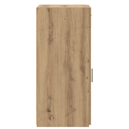 Sideboard Schwarz Eichen-Optik 42,5 x 40 x 93 cm Holzwerkstoff