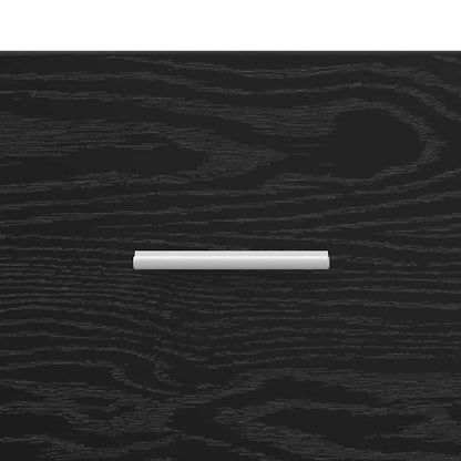 Sideboard Schwarz Eichen-Optik 42,5 x 40 x 93 cm Holzwerkstoff
