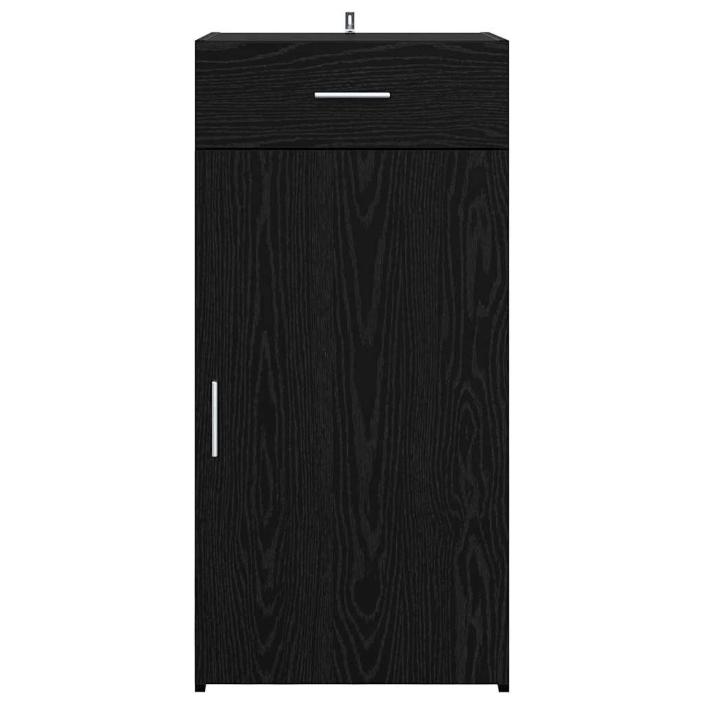 Sideboard Schwarz Eichen-Optik 42,5 x 40 x 93 cm Holzwerkstoff