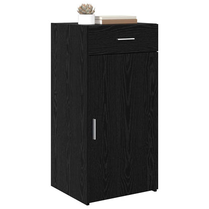 Sideboard Schwarz Eichen-Optik 42,5 x 40 x 93 cm Holzwerkstoff