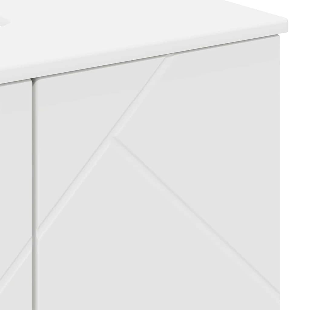 Badezimmer Schrank mit Regal Weiß 61 x 35 x 64 cm Holzwerkstoff