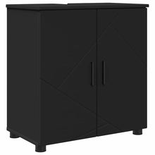 Badezimmer Schrank Schwarz 61 x 35 x 64 cm Holzwerkstoff